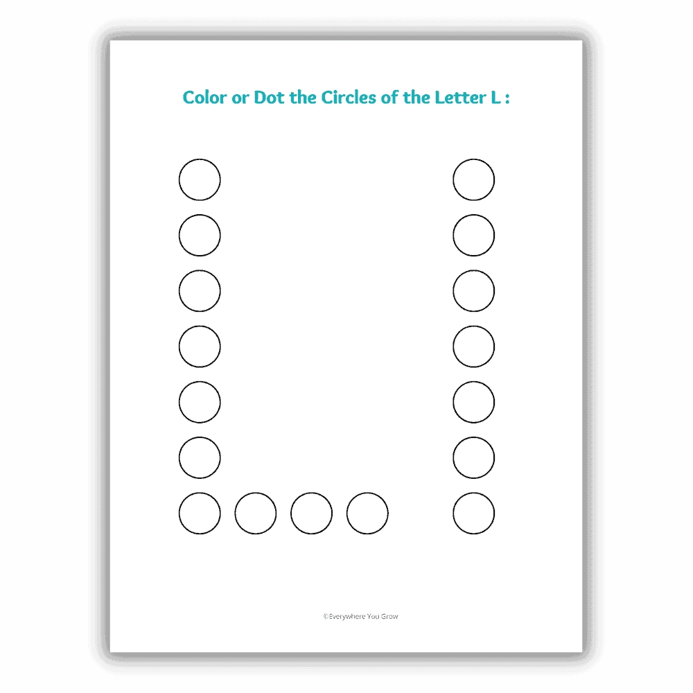 Free Printable Letter L Worksheets For Preschool Everywhere You Grow